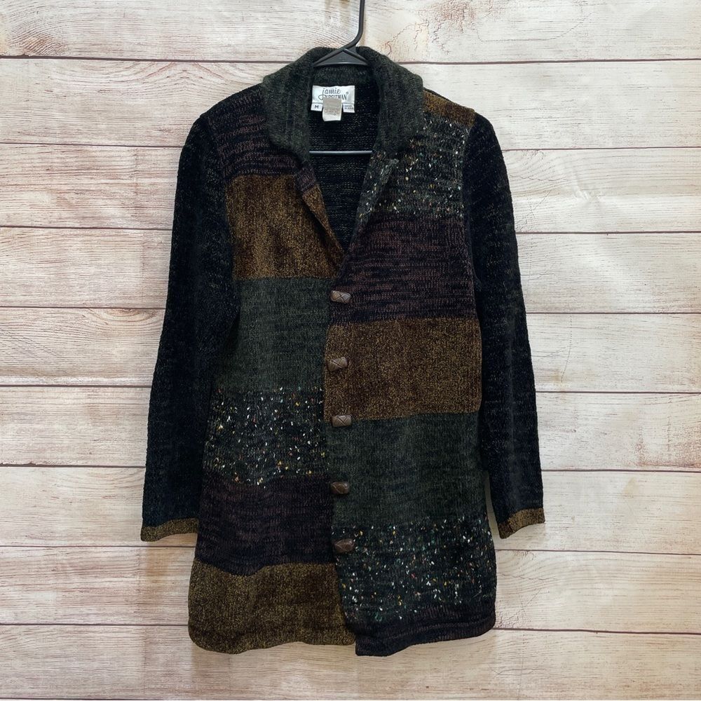 VINTAGE‎ JAMIE KREITMAN MIXED MEDIA CHENILLE SWEATER